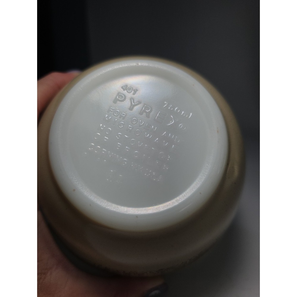 Vintage Pyrex 401 Forest Fancies Mushroom Nesting Mixing Bowl Corning 750ml 80's - Picture 5 of 7